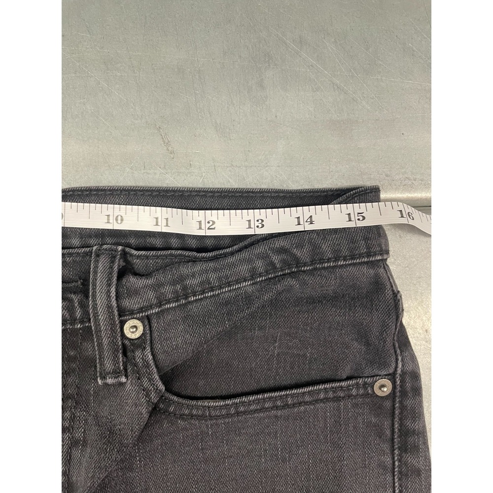 Levis 514 Jeans Mens 31x31 Black Wash Denim Slim Straight - Picture 8 of 16